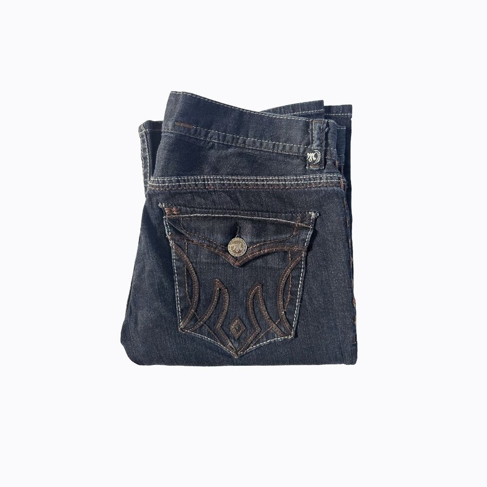 Mek Denim USA Bootcut Jeans Men's 36x34 St. Petersburg Y2K Western Cowboy Casual